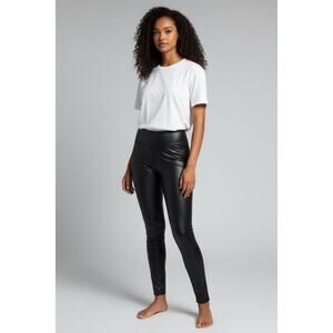 Spanx Black Leggings with a Sleek Shine– Women’s Medium - EUC